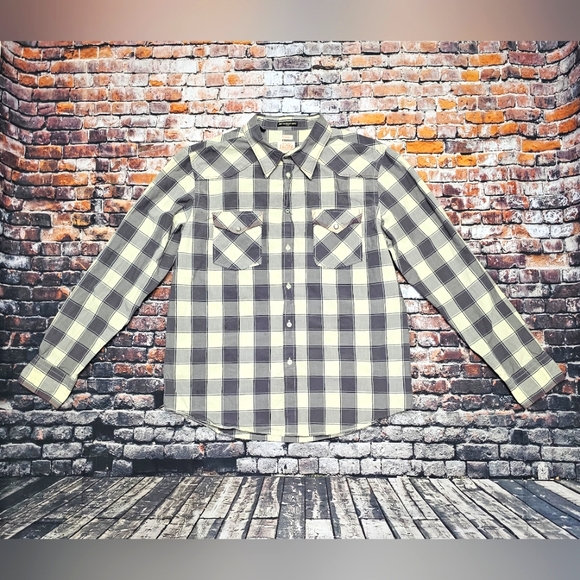 Jachs Other - Men's plaid button down snap shirt